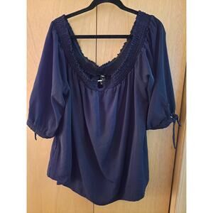 Women's Rue Black Blouse Size 4X